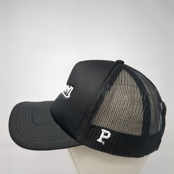 Oregon Snapback Frame Trucker Hat Black One Size Mesh Back AS Colour - Picture 3 of 8